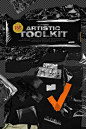 Artistic toolkit with over 160 graphic objects in high-resolution. The perfect choice for bold and trendy designs. Plastic textures, crumpled paper sheets, abstract foils, cello tape pieces, peeled stickers and many more #toolkit #abstract #stickers #plas