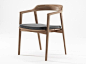 Teak chair with armrests GRASSHOPPER | Chair with armrests by KARPENTER