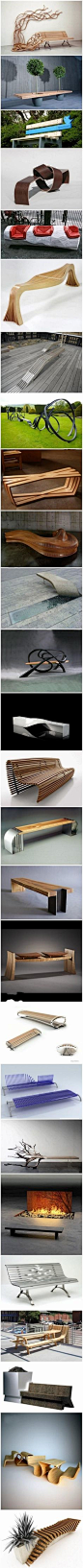 26 public benches design