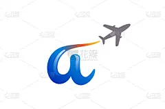 创造力,品牌名称,英文字母A,飞机,旅行的人,圆形,概念,活力,个性,简单