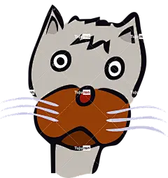 猫 宠物 灰色的 伤心 自然 惊讶 动物