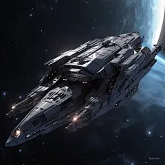 AI绘画_Prompts_Money_Maker_fighter_cruiser_spaceship_in_space_c051425f-7047-46fe-bc90-833eb792594e_xpanx.com