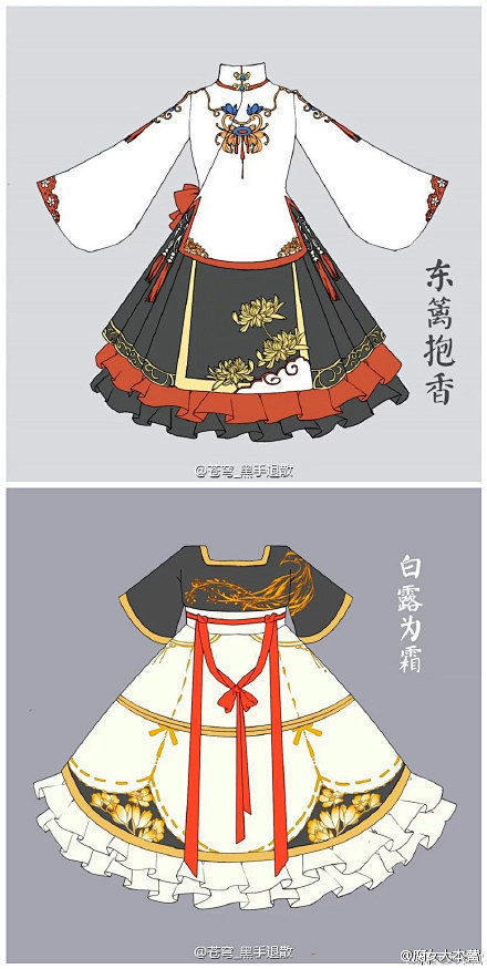 #当中国风邂逅洋装洛丽塔#来自二次元的服...