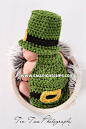 Crochet Pattern - No. 53 - Luckiest Leprechaun- Cuddle Cape Set  - Newborn Photography Prop