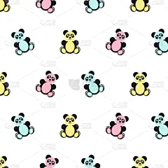 熊猫,式样,可爱的,白色,亚洲,自然,纺织品,壁纸,哺乳纲,性格