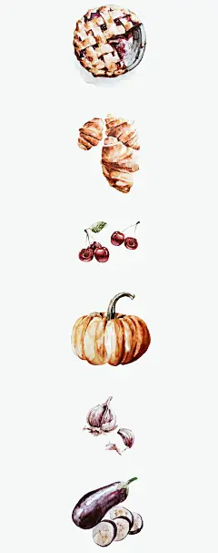 H-A-R-V-E-S-T Watercolor illustrations 插画-古田路9号-品牌创意/版权保护平台