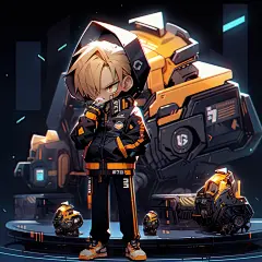 超帅气的盲盒IP人物设计