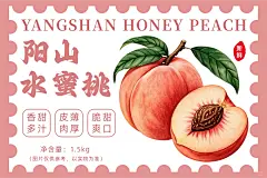 水蜜桃包装设计 - 小红书