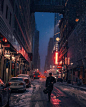 风雪中的纽约 | Eric Van Nynatten ​​​​