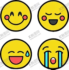 表情包 【酷图网】表情包,图像,表情,QQ,头像,矢量,圆脸,开心,可爱,大笑,大哭,不开心,无语,生气,睡觉,手绘,画,卡通