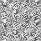 Organic background with rounded lines. Diffusion reaction seamless pattern. Linear design with biological shapes. Abstract vector illustration in black and white.