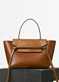 Céline mini belt bag in tan natural leather: 