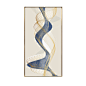 高档铝合金框装饰画轻奢现代简约客厅几何线条抽象玄关走廊晶瓷画-淘宝网