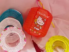 装饰灯笼 儿童LED七彩渐变色手提卡通纸灯笼 元宵节日创意礼物-淘宝网