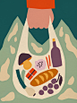 Anna Kövecses — Handsome Frank Illustration Agency : Hungarian illustrator Anna creates sweet, child-like digital collages using bold, minimalist shapes in a trademark palette.