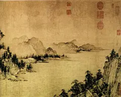 武元直 赤壁图

 

斑马啦名画家网:

赤壁图

武元直

卷  纸本  水墨  

纵51．9厘米 横697．7厘米

中国台北故宫博物院藏

 

   此图画的是北宋苏轼泛舟游赤壁的故事，绘画出于想象，然而景象极具写实兴味，表现那嶙崎险峻的峭壁悬崖，  汹涌湍急的水流波涛，江风吹拂摇动的树木，  以及万里开阔的江天，  皆极得真实生动的情状。图中用笔湿润，淡墨皴染山石明洁滋嫣。以浓淡墨作松树，大体层次分出，在淡墨勾皴的山石上密布用重墨的树木及苔点，有的地方先用淡墨大片皴出山体结构，然后再用重墨稍