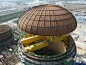 180 tonnes nuclear reactor metal roof, lifted and installed at Changjiang 1 plant, China
