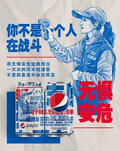 人民日报新媒体联名百事可乐热爱守护者限量罐礼盒