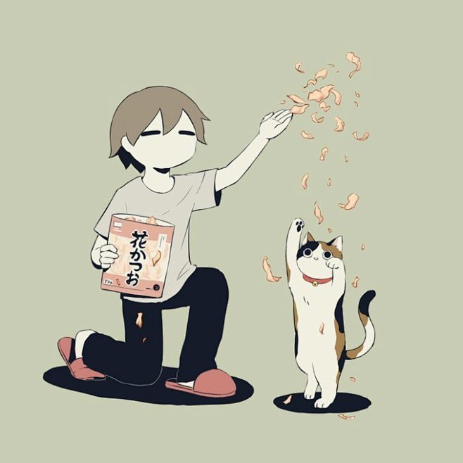 アボガド6 サイン入り複製原画 1点物 猫 アート作品 イラスト