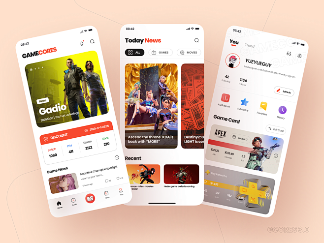 GAMECORES App Redesi...