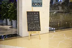 木质画架KT板立式落地式展示架实木POP海报架折叠活动宣传广告牌-淘宝网