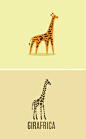 18个以长颈鹿为主题的创意Logo设计，呆萌呆萌的呢~O(∩_∩)O~