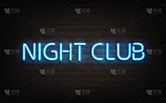 文字,蓝色,黑色,砖墙,霓虹灯,夜总会,事件,暗色,砖,休闲