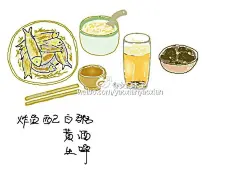 嘻嘻，你有啤酒炸鸡，我有...-土豆丝的爱__涂鸦王国插画