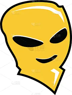 外星人,品牌名称,吉祥物,平衡折角灯,极简构图,太空船,不明飞行物,动物,奇异的