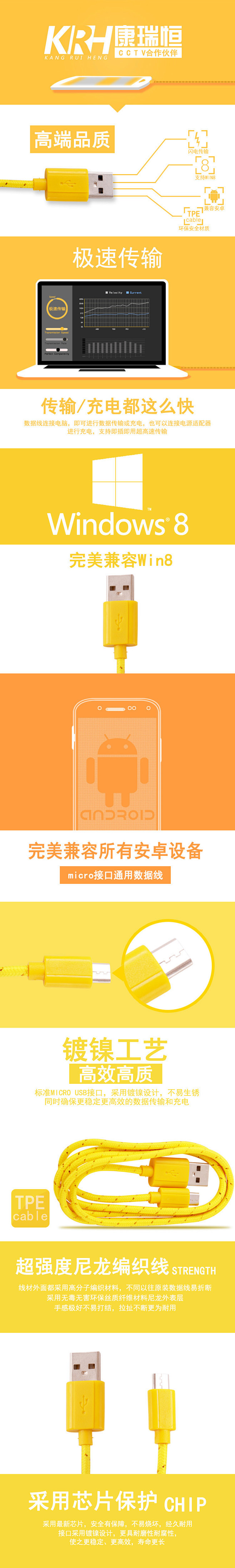 #数据线#在校学生。。第一次做详情页。。...