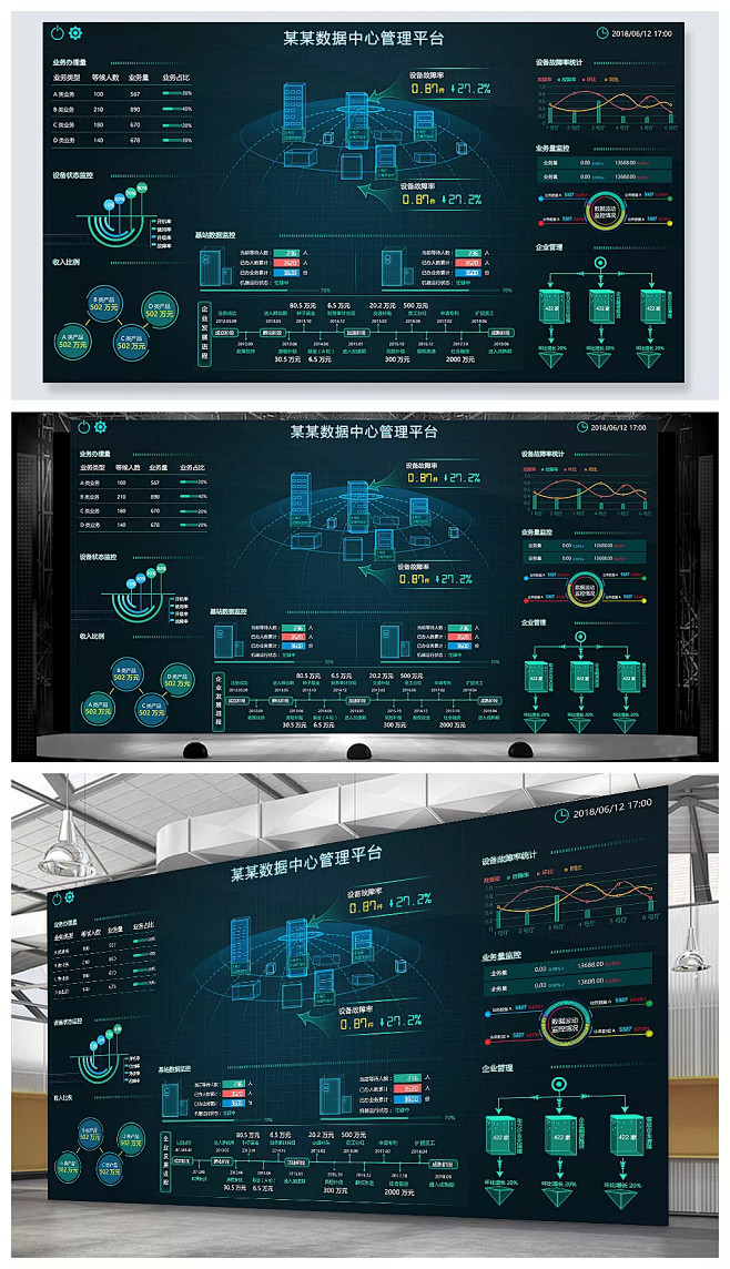 炫酷科技感可视化