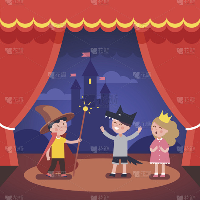 剧院,表演艺术活动,儿童,都市风光,戏剧表演,表演,舞台,女王,童话故事,車
