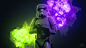 General 1920x1080 Benjamin van Valen Imperial Stormtrooper men blaster explosion armor helmet Star Wars black background Photoshop