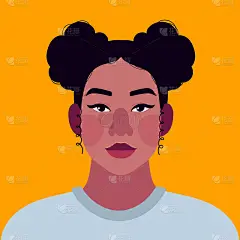 一个现代青少年或学生的肖像。