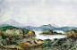Санд, Жорж (1804-1876) -- Пейзаж с озером