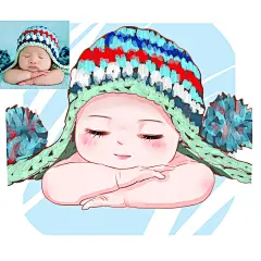 宝宝卡通头像Q版头像卡通人物真人照片转手绘漫画定制作情侣微信-淘宝网