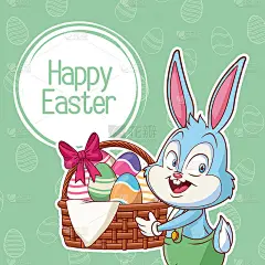 Happy easter poster