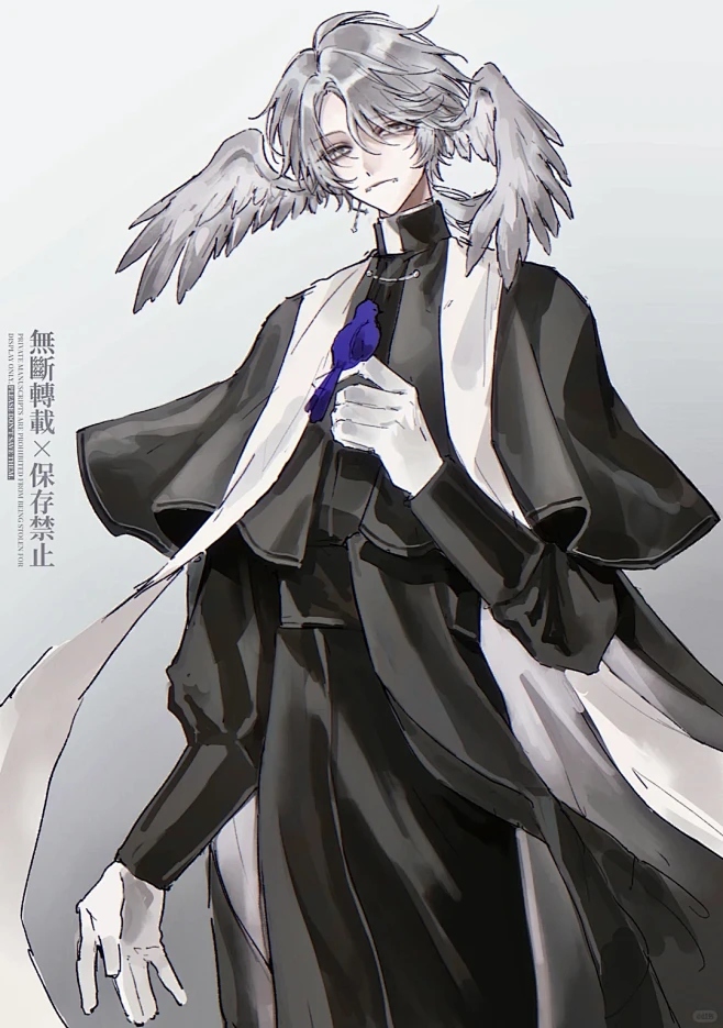 #入殓师 #伊索卡尔 #私设 突发奇想的一个私设和原作完全无关，只是想画耳羽 - 小红书-花瓣网