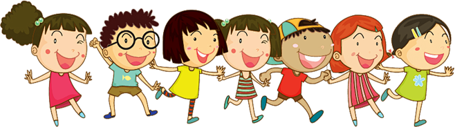 手绘儿童人物小学生幼儿园手拉手友爱玩耍学习 手牵手图片 可爱卡通