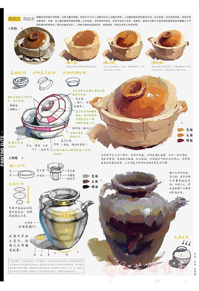 敲门砖绘画精英班色彩静物经典版高中水粉静...