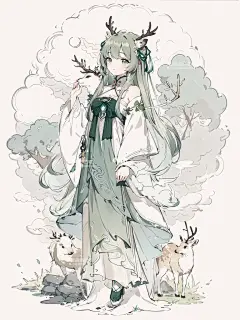 古风小仙女你们喜爱的小鹿仙第二辑