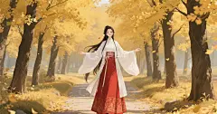 古风少女壁纸高清模板免费下载-趣麦麦图