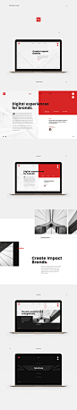 Radius : Concept website design for digital marketing agency.