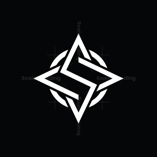 其中包括图片：Letter S Star Logo-花瓣网