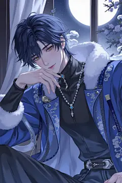 F.1_XWA_松风挽月_古风长发帅哥小说推文封面-LoRA-曦邬桉-LiblibAI