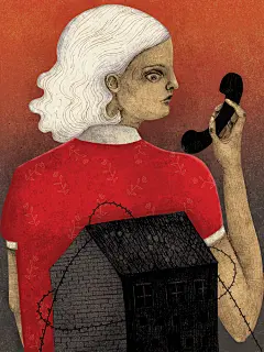 #插画设计# 一些杂志封面。by 波兰插画师Agnieszka Sozańska。 ​​​​