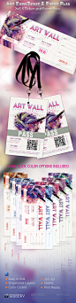 Art Expo Ticket and Event Pass Template on Behance