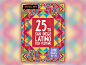 A colorful geometric poster I made for the 25th anniversary of the San Diego Latino Film Festival.