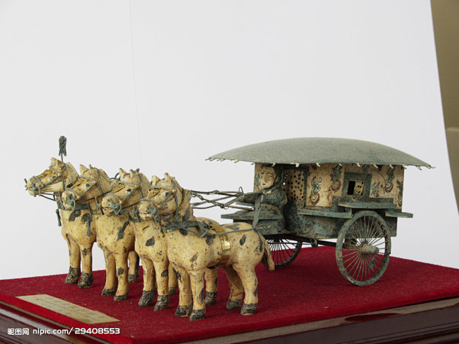 铜车马1980年出土于秦始皇陵西侧地下约七米处,已