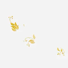 花边高清素材 叶子 藤蔓 金色 免抠png 设计图片 免费下载